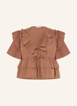 Bluse mit Volants