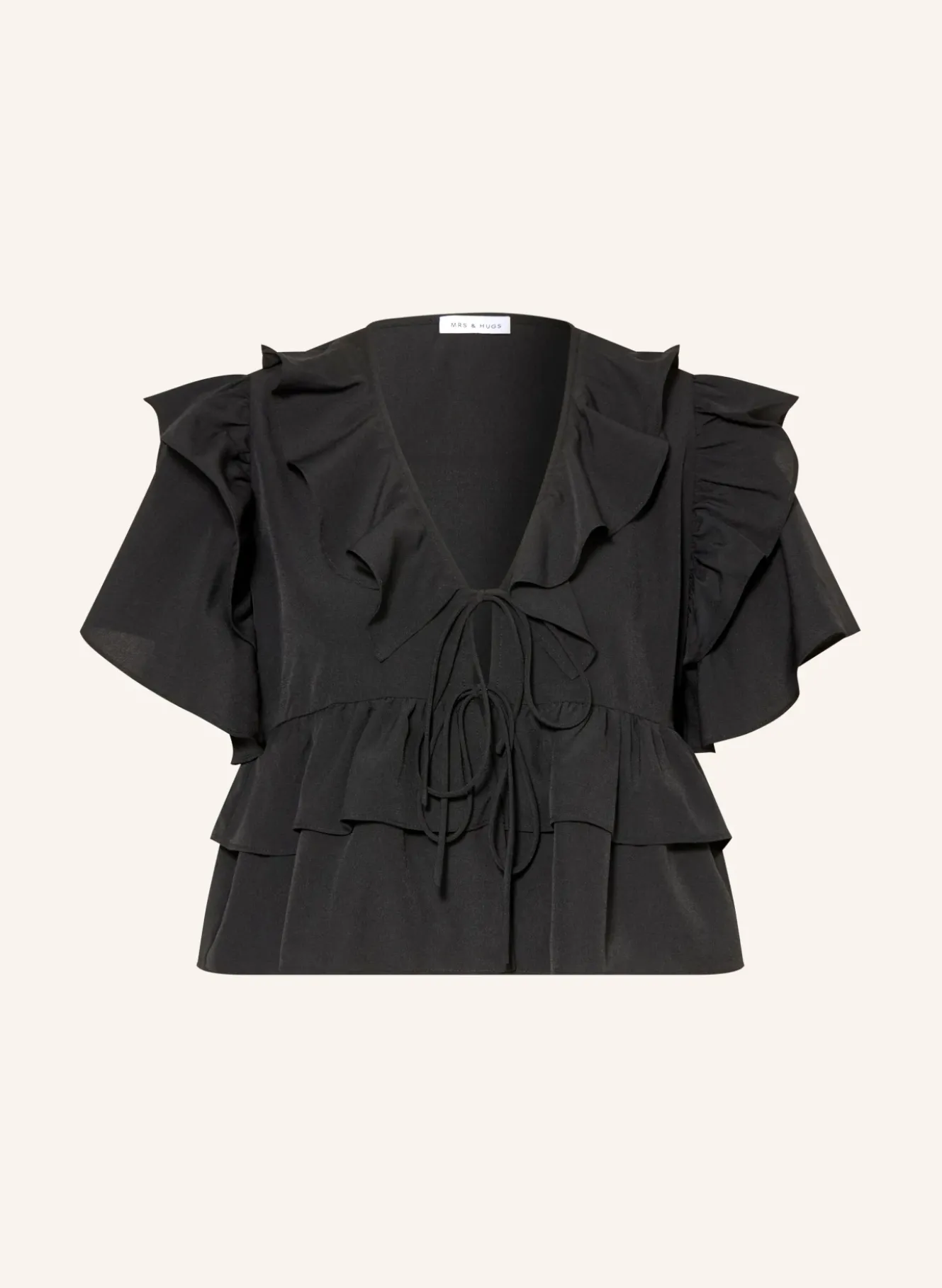 Bluse mit Volants