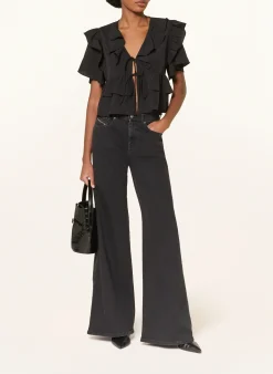 Bluse mit Volants