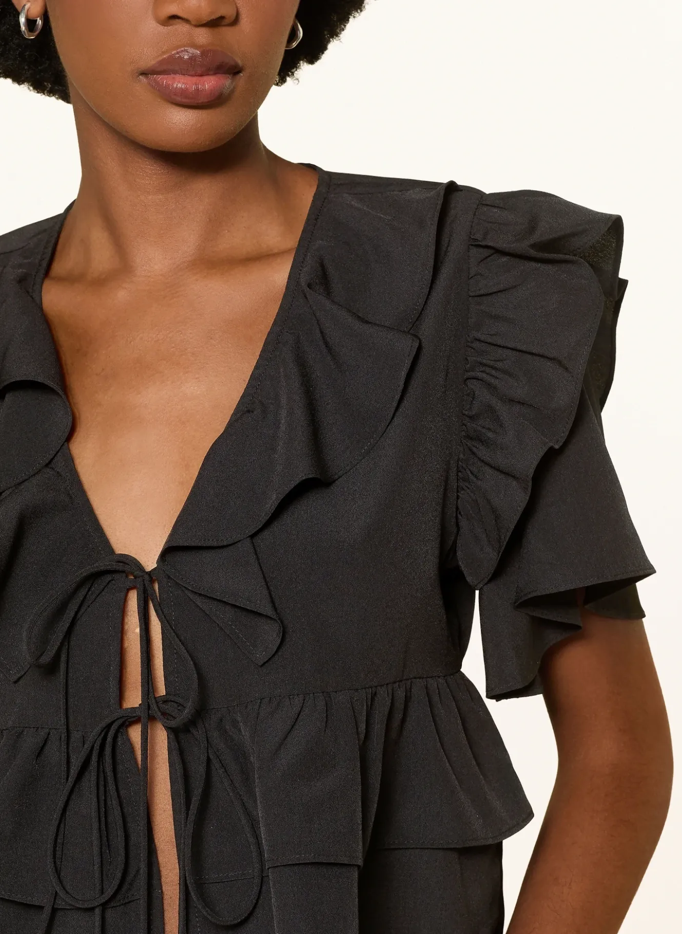 Bluse mit Volants