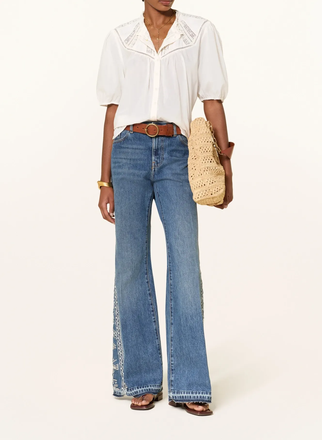 Bluse NELLA mit Spitze
