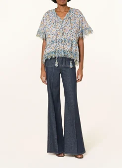 Blusenshirt FLORAL VOLUMES mit Spitze