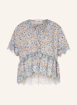 Blusenshirt FLORAL VOLUMES mit Spitze
