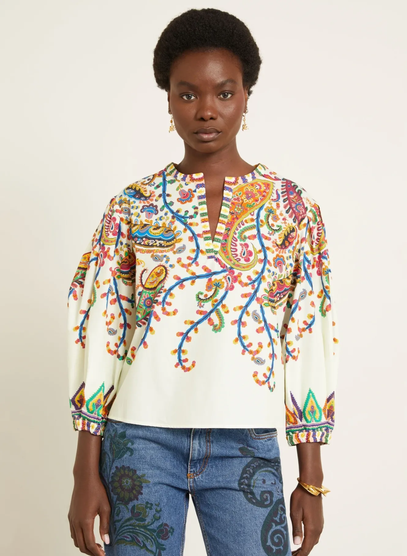 Blusenshirt mit 3/4-Arm