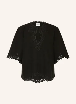 Blusenshirt SHANA mit Lochspitze und 3/4-Arm