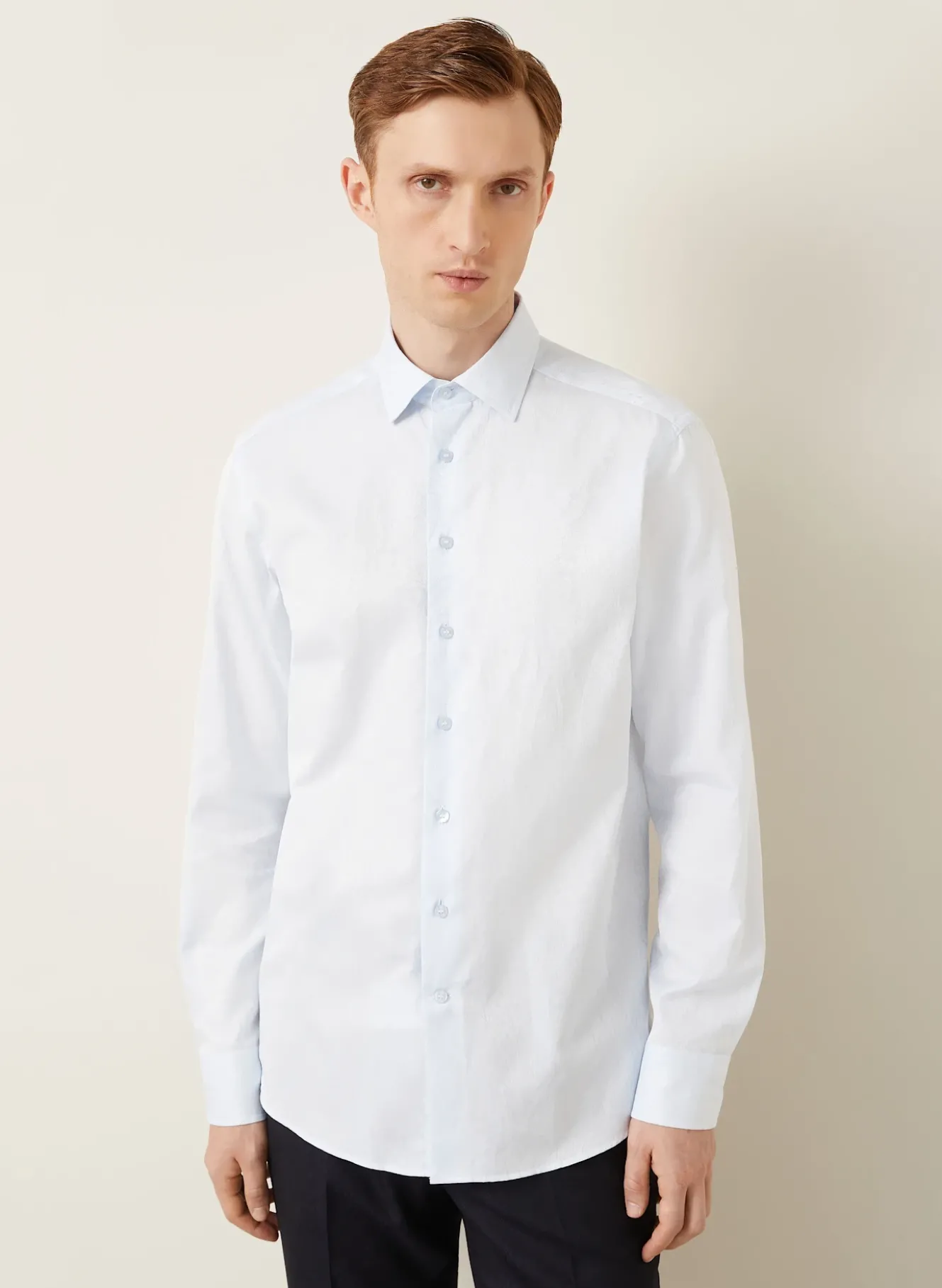 Brokat-Hemd Slim Fit