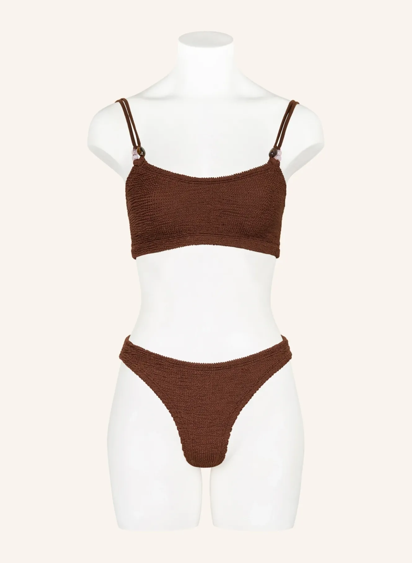 Bustier-Bikini CASSI mit Schmuckperlen