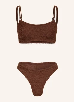 Bustier-Bikini CASSI mit Schmuckperlen