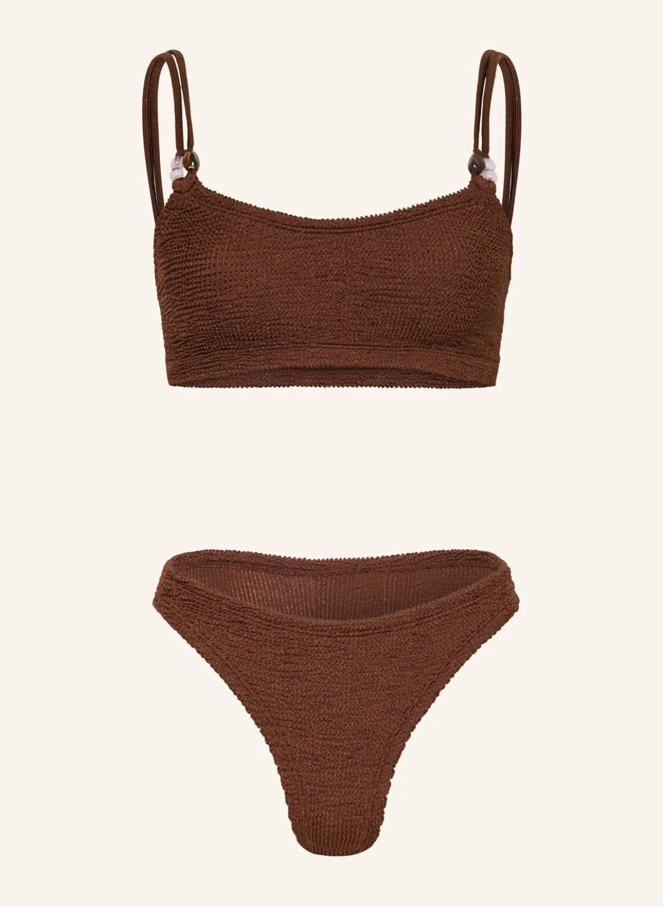 Bustier-Bikini CASSI mit Schmuckperlen