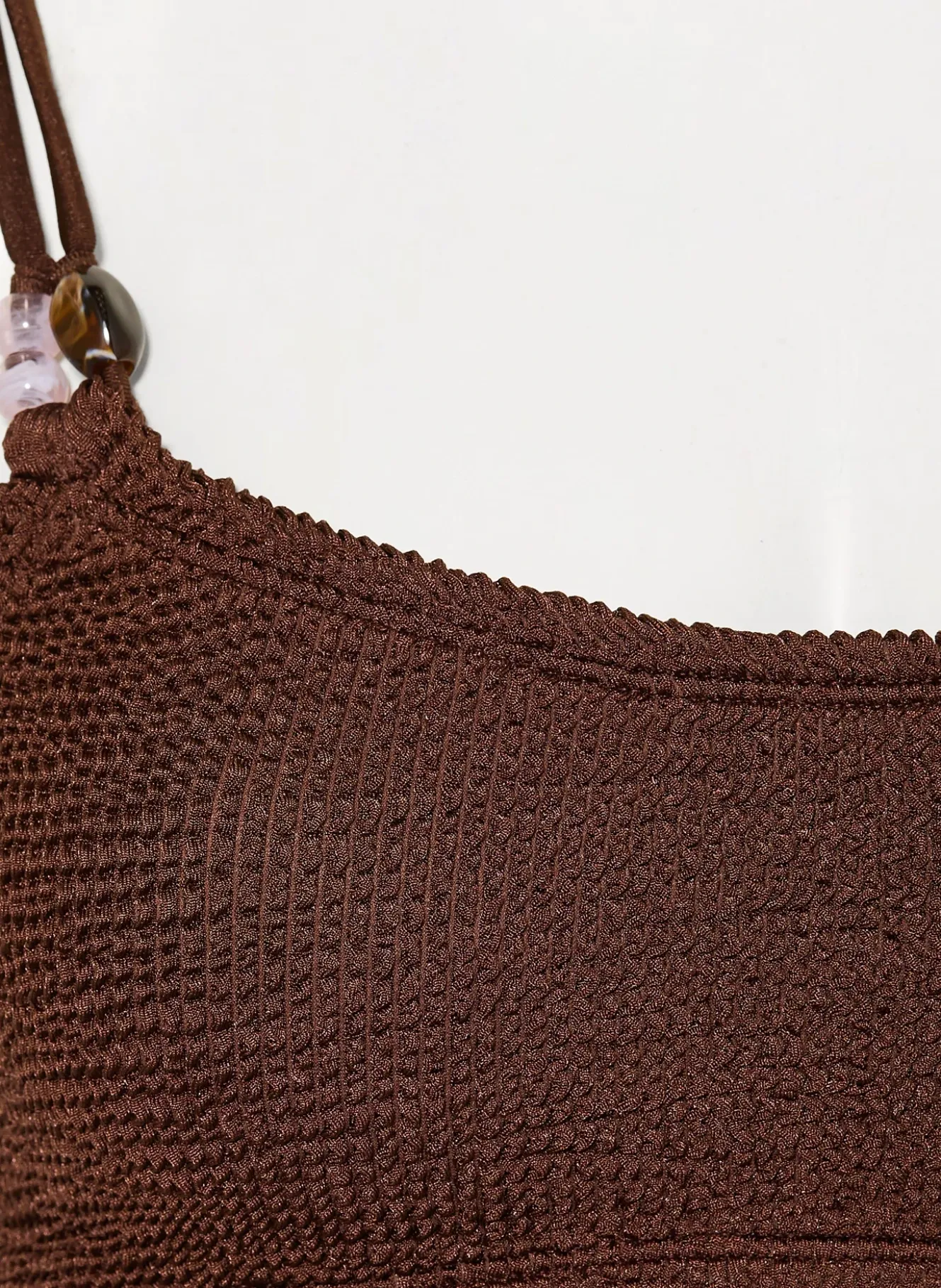 Bustier-Bikini CASSI mit Schmuckperlen