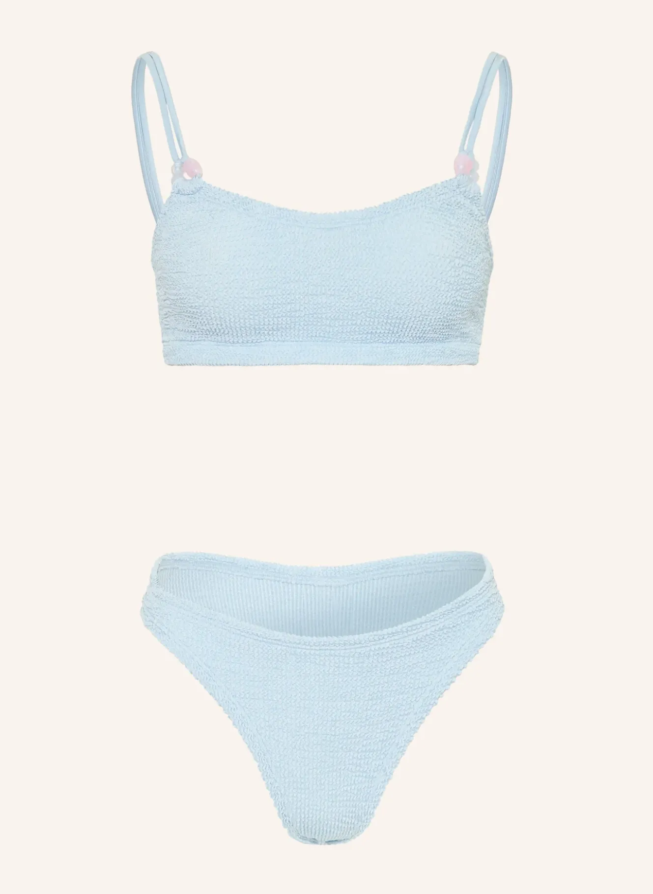 Bustier-Bikini CASSI mit Schmuckperlen