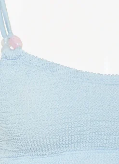 Bustier-Bikini CASSI mit Schmuckperlen