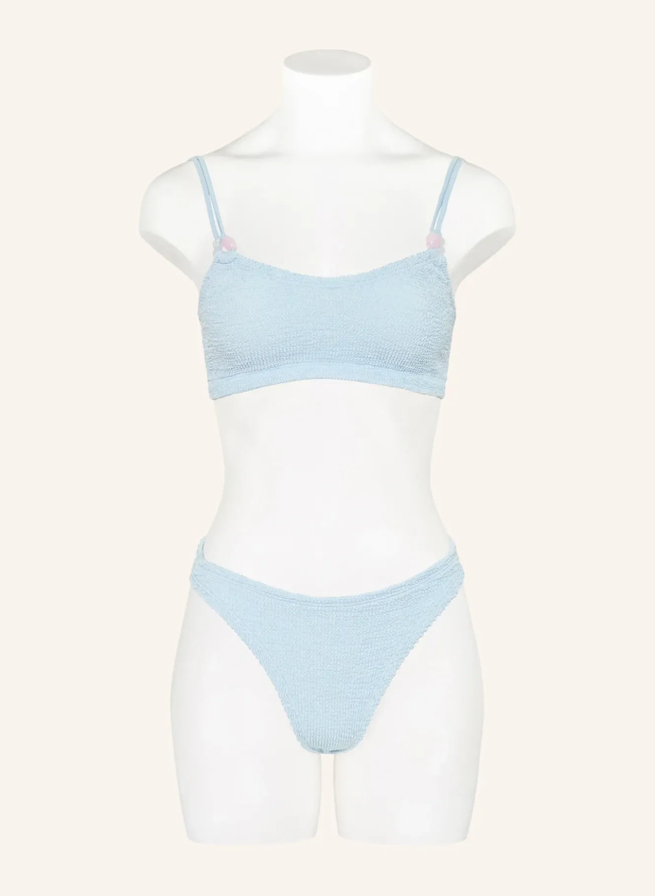 Bustier-Bikini CASSI mit Schmuckperlen