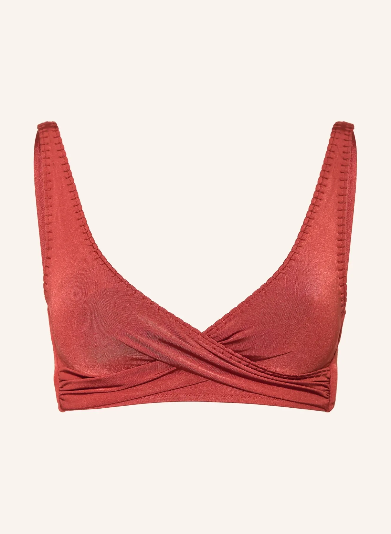 Bustier-Bikini-Top CRAFTED ESSENTIALS in Wickeloptik