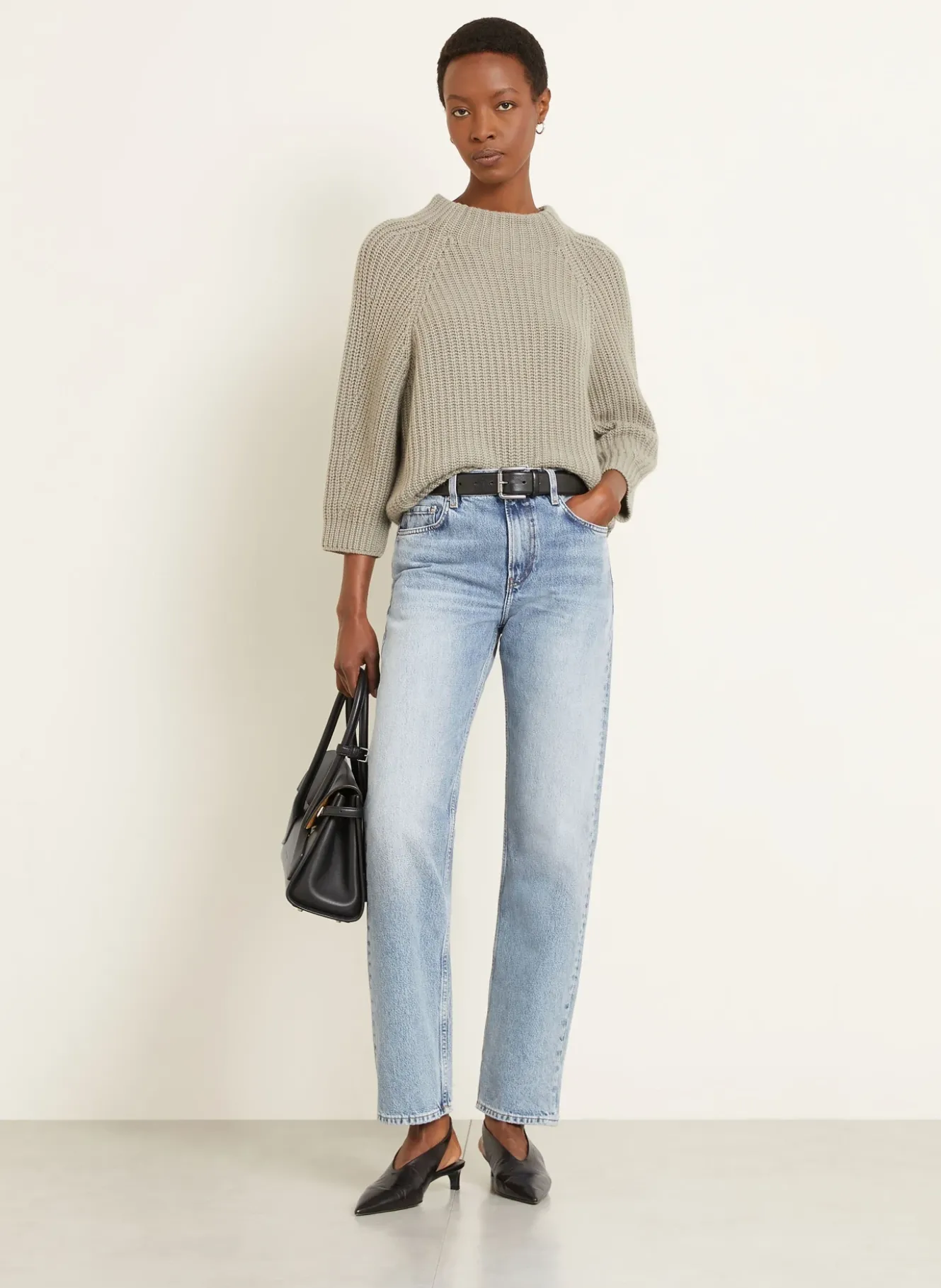 Cashmere-Pullover FALLOU mit 3/4-Arm