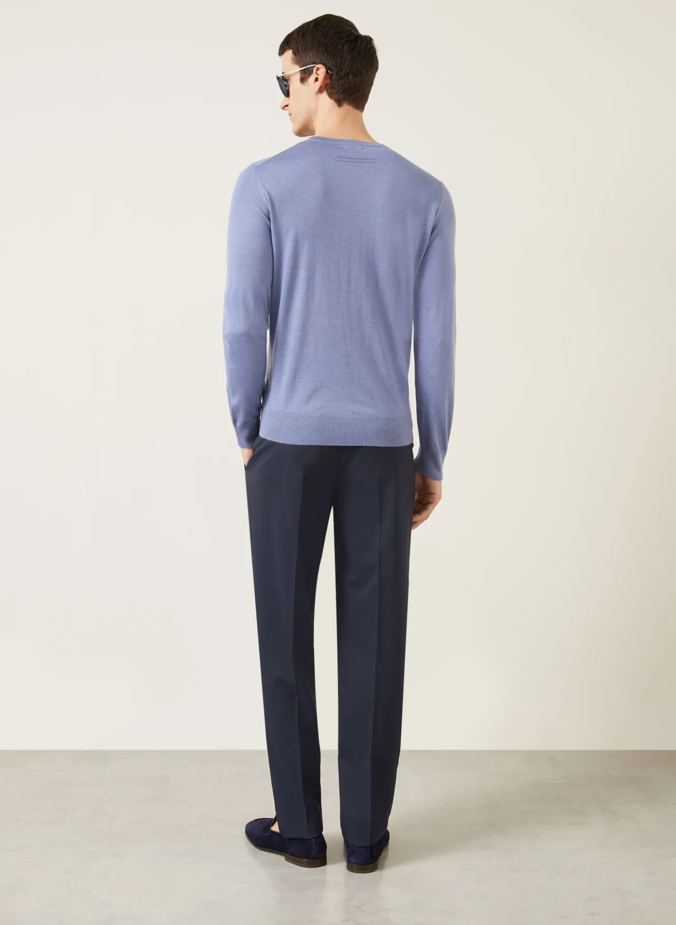 Cashmere-Pullover mit Seide