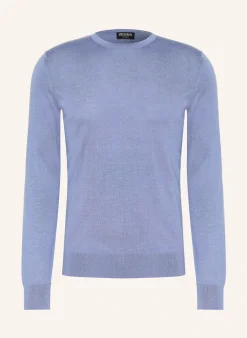 Cashmere-Pullover mit Seide