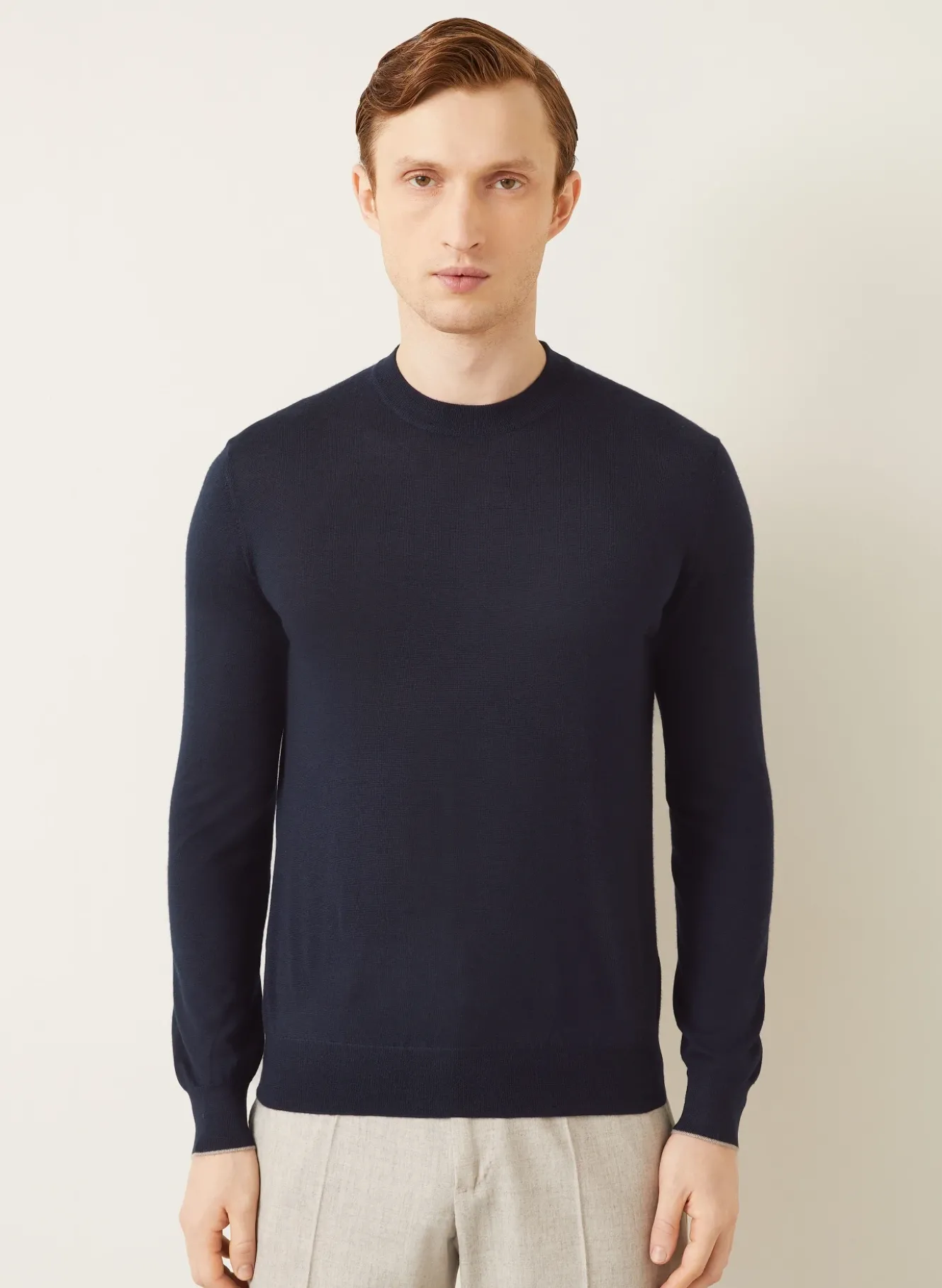 Cashmere-Pullover mit Seide