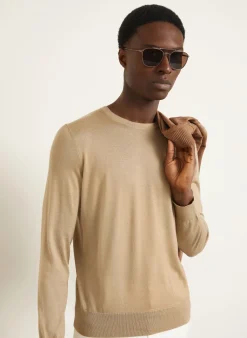 Cashmere-Pullover mit Seide