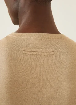 Cashmere-Pullover mit Seide