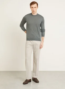 Cashmere-Pullover mit Seide