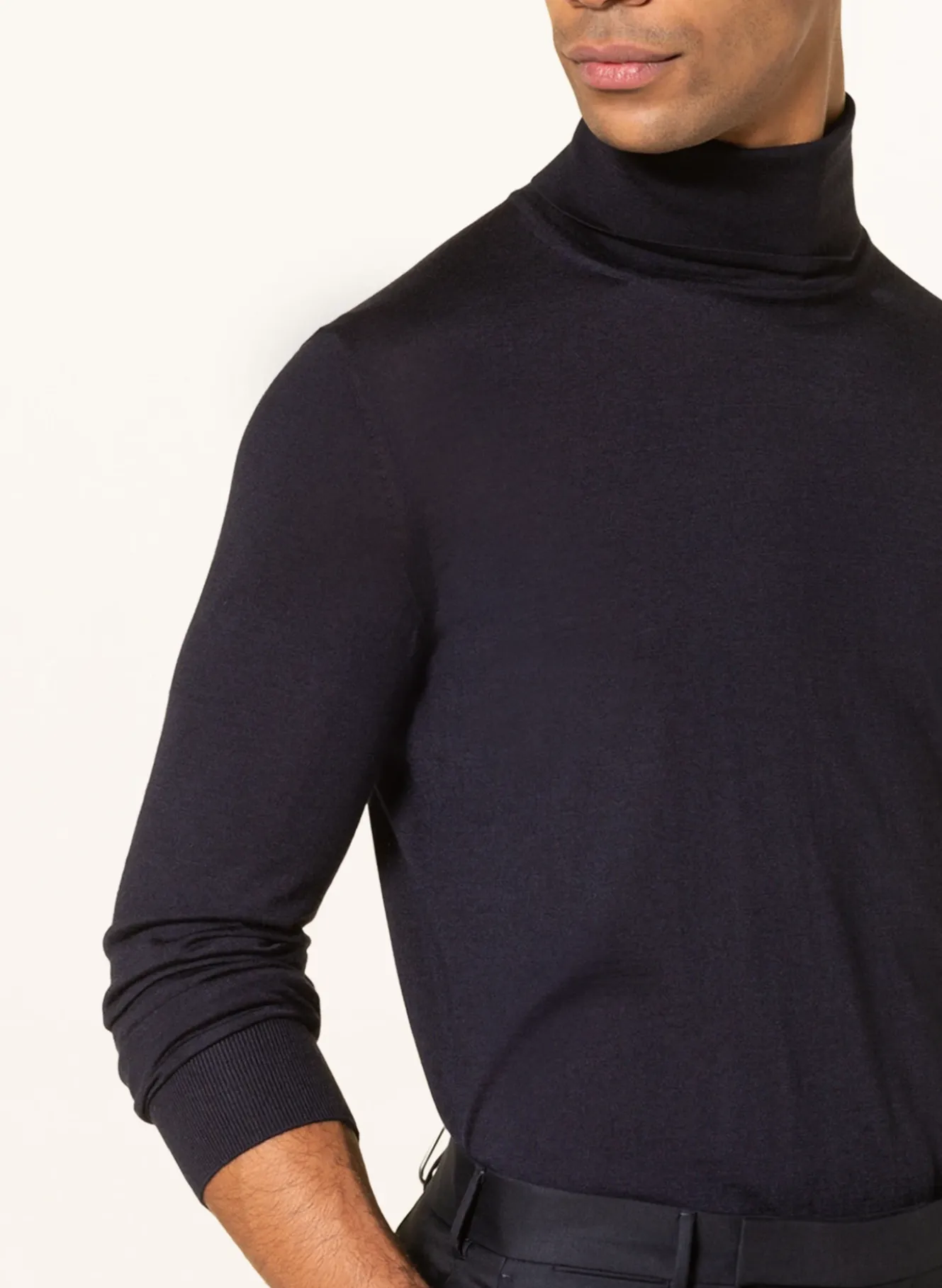 Cashmere-Pullover mit Seide