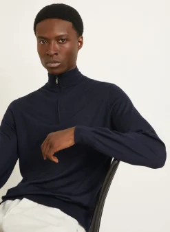 Cashmere-Troyer mit Seide