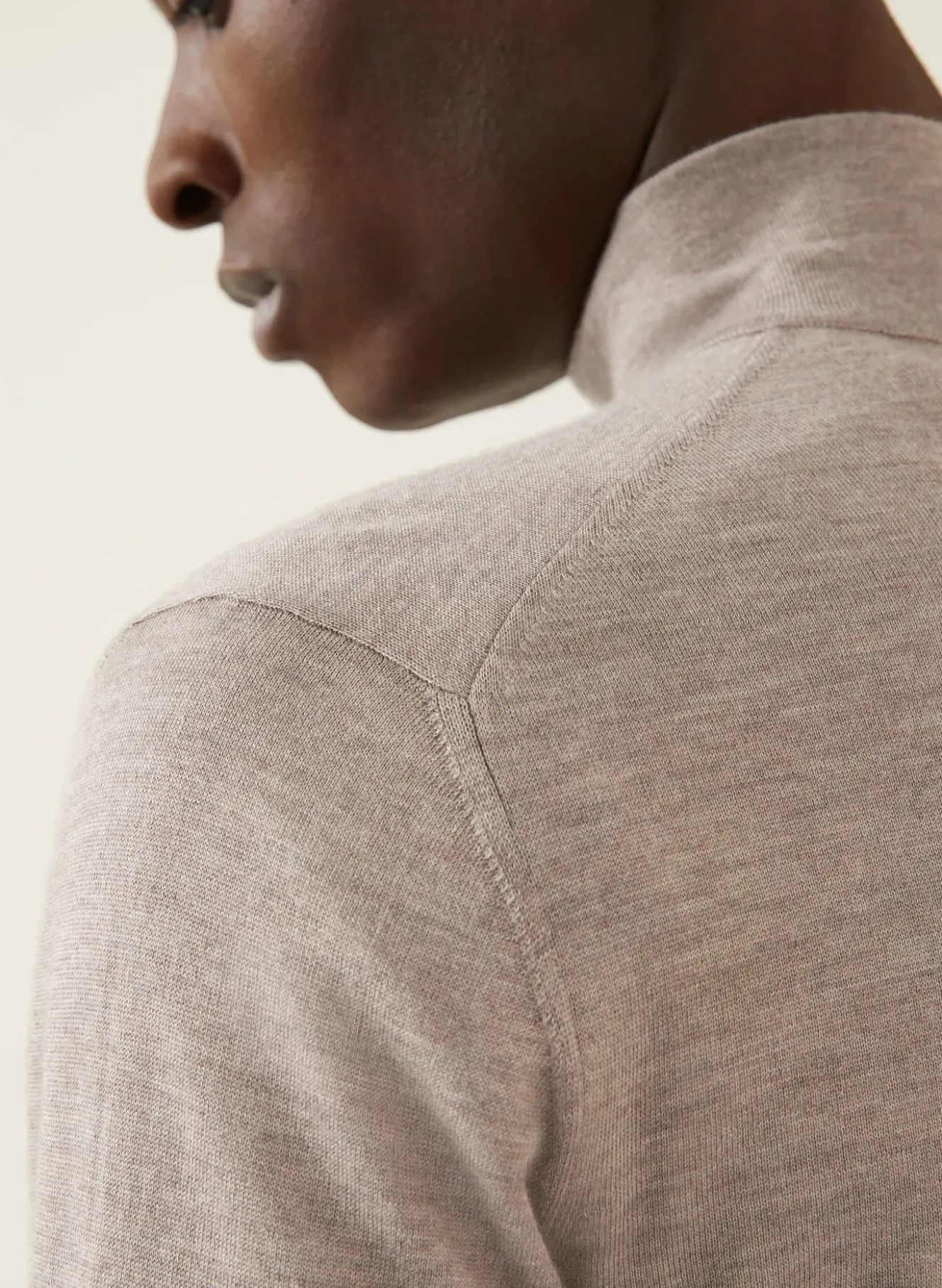 Cashmere-Troyer mit Seide