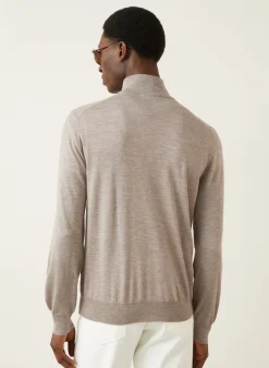 Cashmere-Troyer mit Seide