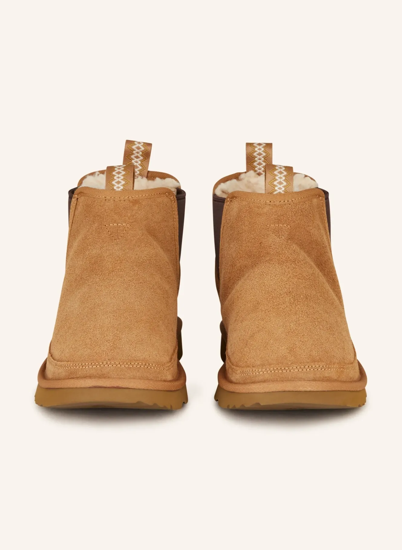 Chelsea-Boots mit Kunstfell