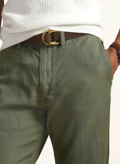 Chino Classic Fit mit Leinen