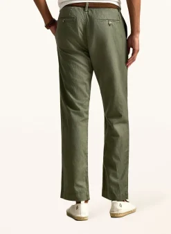 Chino Classic Fit mit Leinen