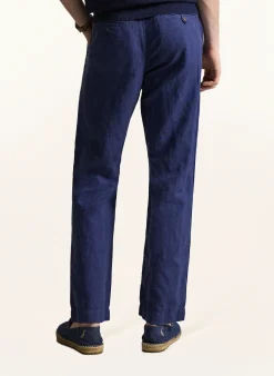 Chino Classic Fit mit Leinen