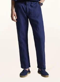 Chino Classic Fit mit Leinen