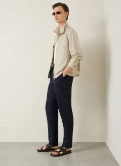 Chino Extra Slim Fit mit Leinen