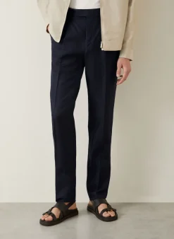 Chino Extra Slim Fit mit Leinen