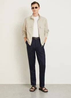 Chino Extra Slim Fit mit Leinen
