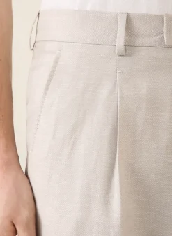 Chino Extra Slim Fit mit Leinen