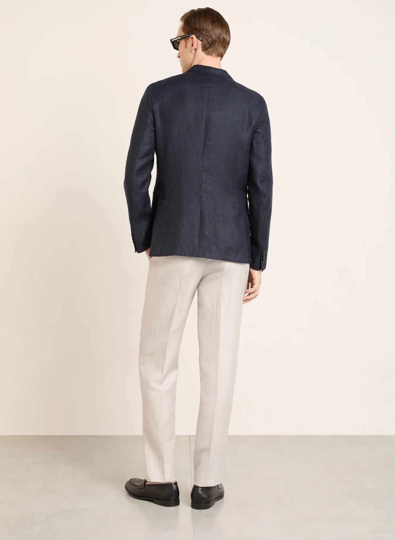Chino Extra Slim Fit mit Leinen