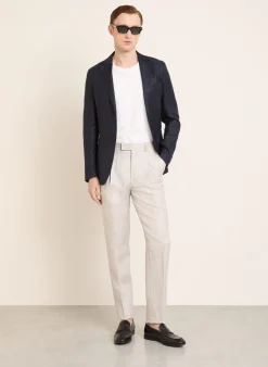 Chino Extra Slim Fit mit Leinen