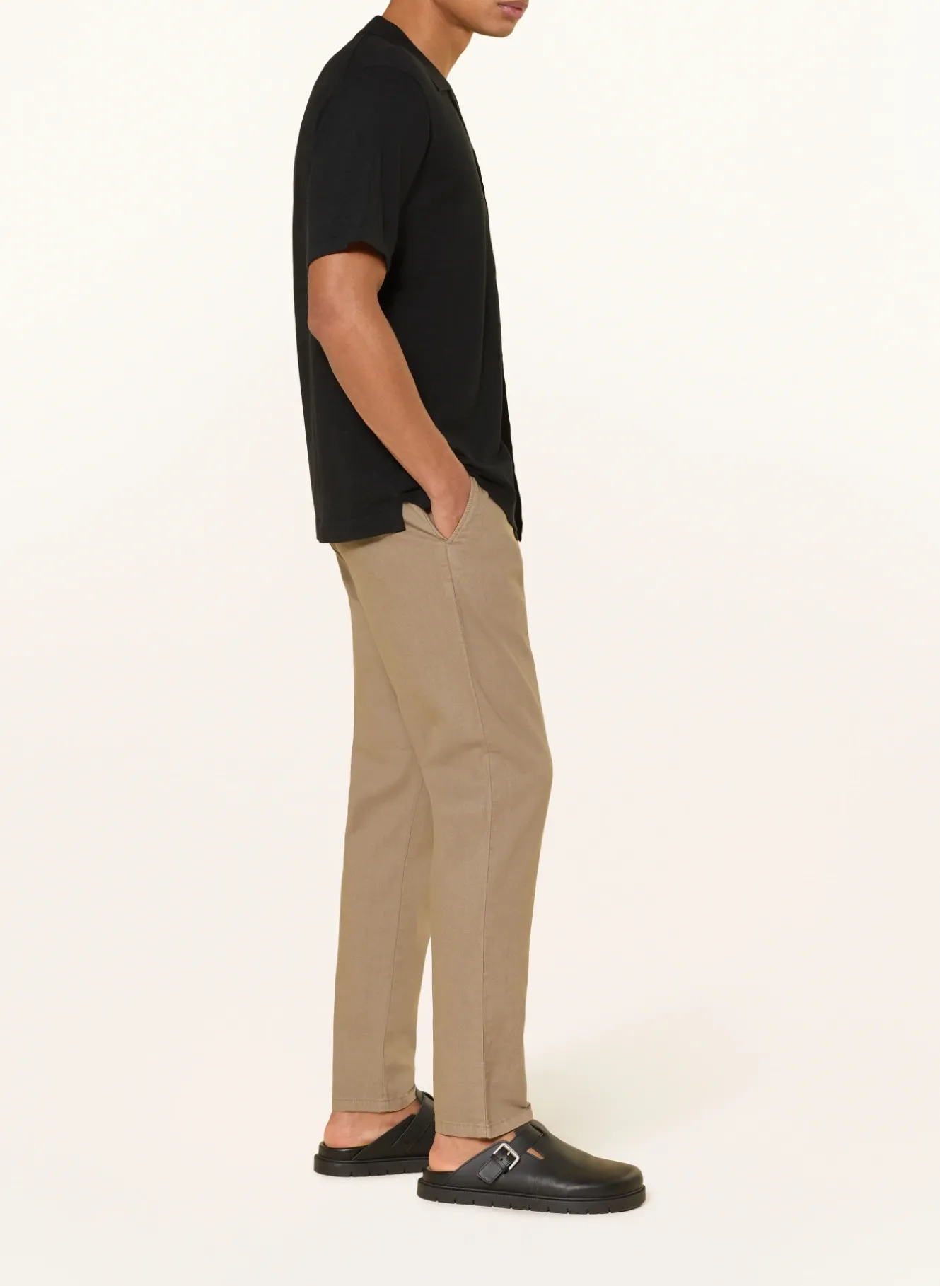Chino Regular Fit mit Leinen