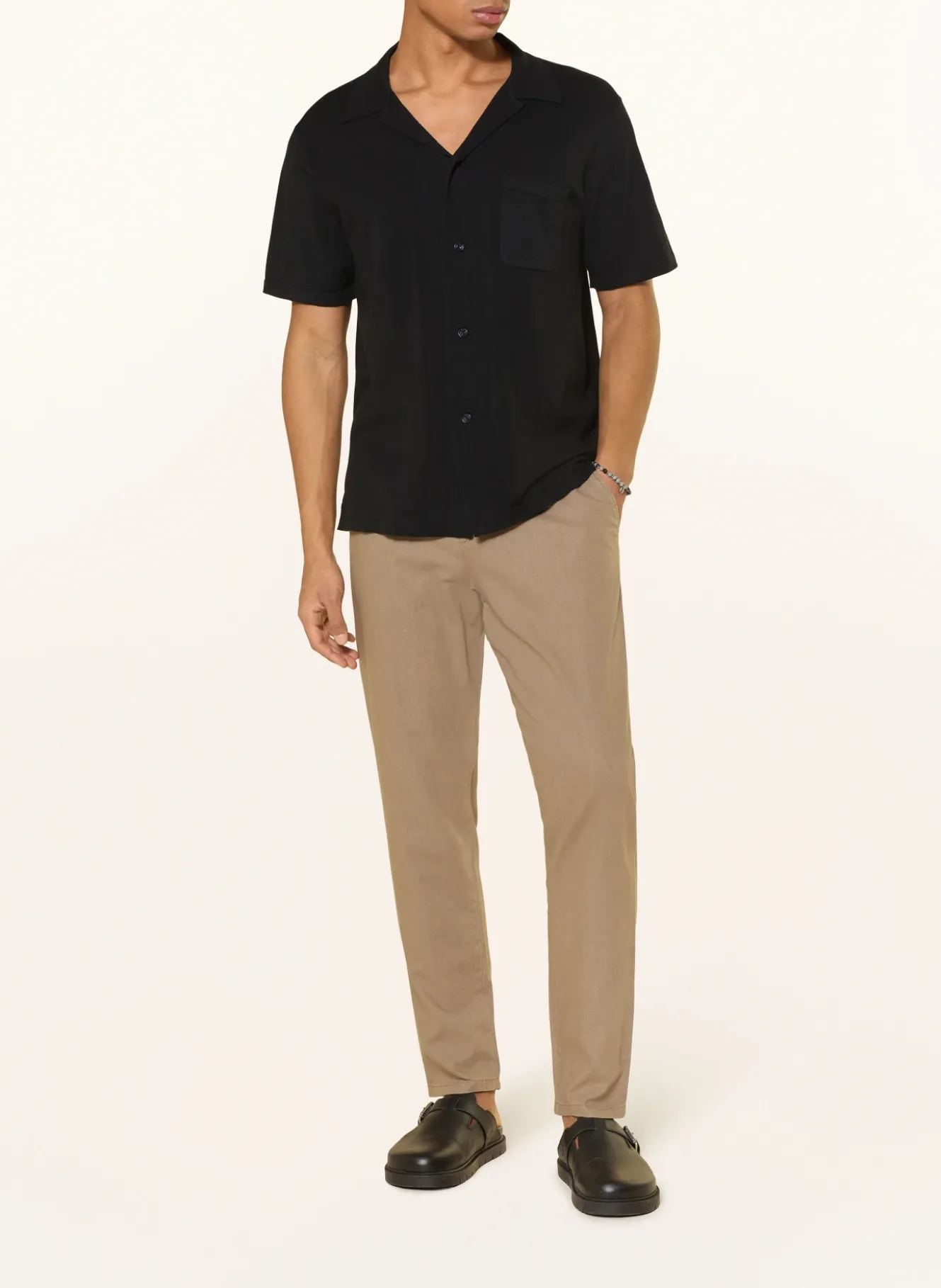 Chino Regular Fit mit Leinen