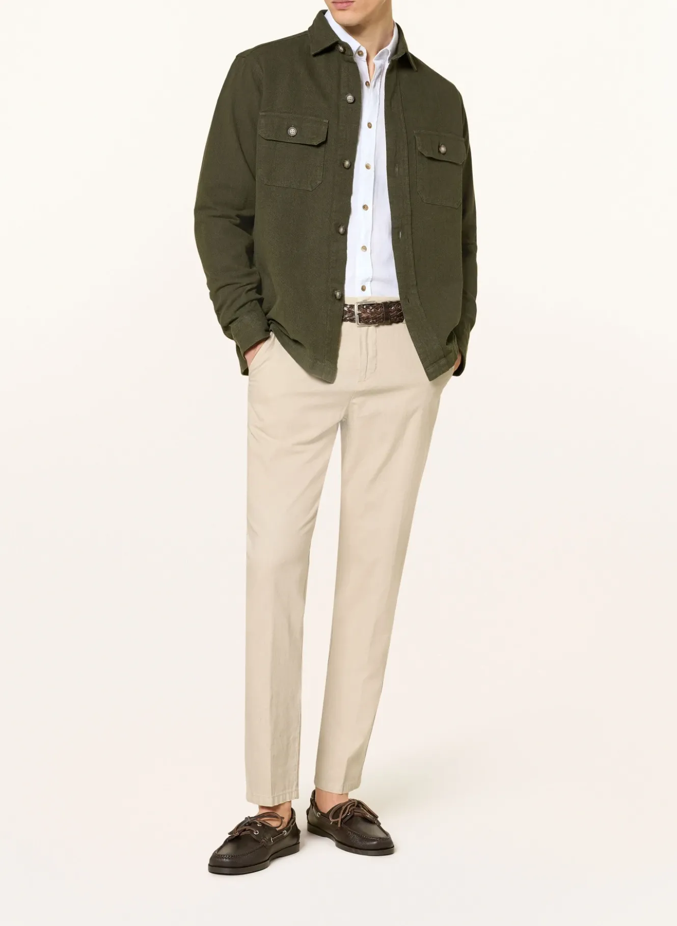 Chino Regular Fit mit Leinen
