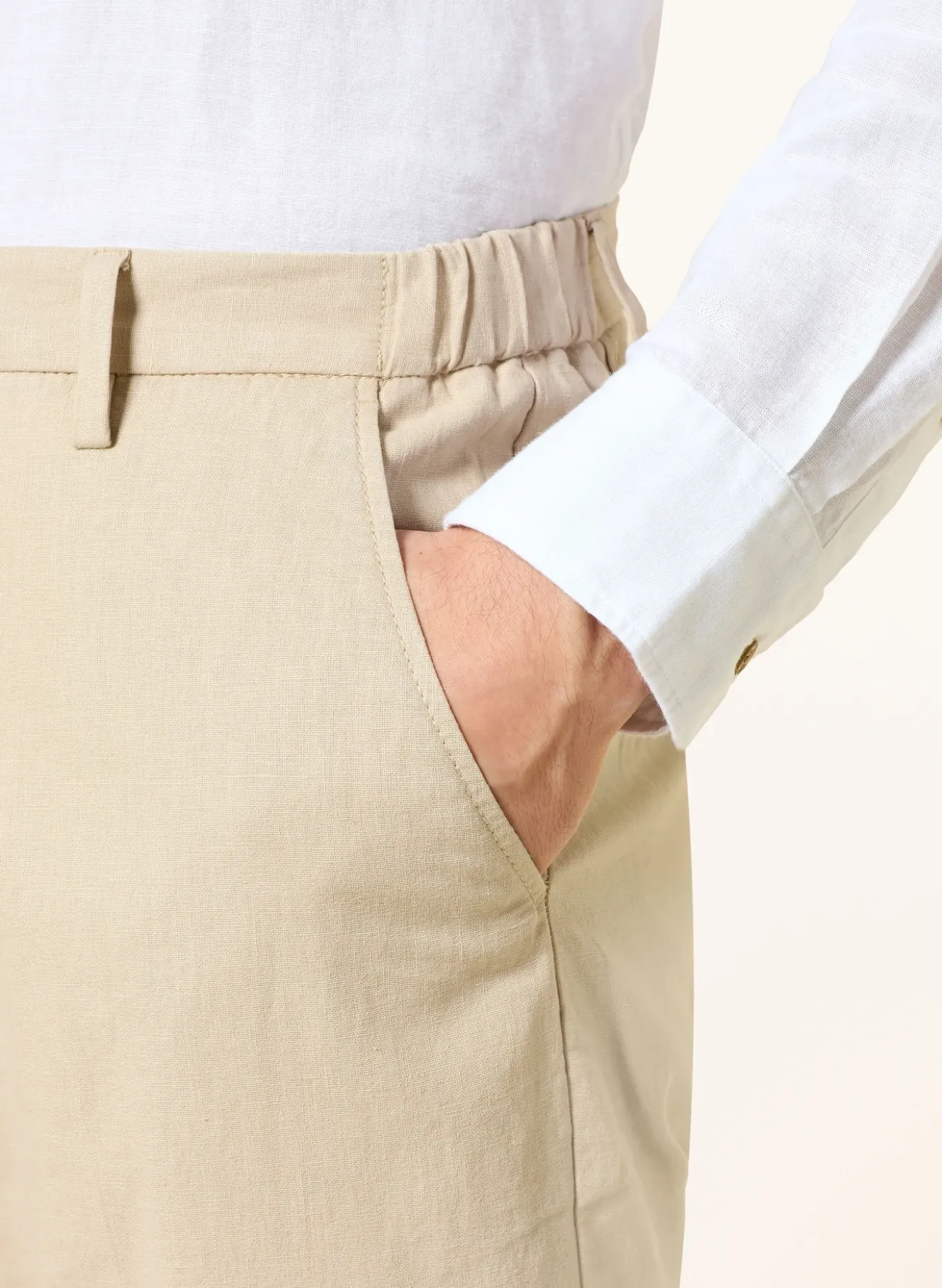Chino Regular Fit mit Leinen