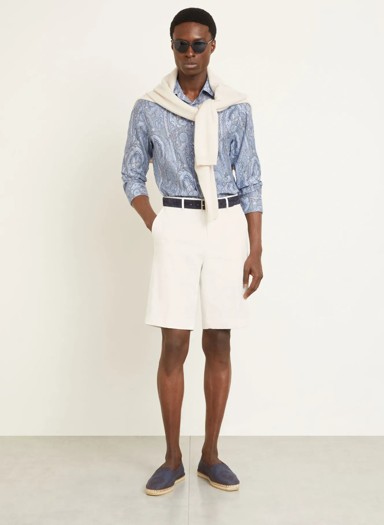 Chinoshorts aus Jacquard