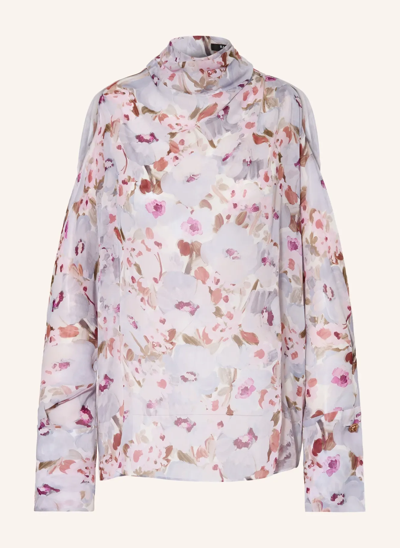 Cold-Shoulder-Bluse aus Seide