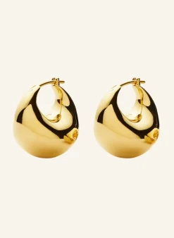 Creolen SCULPTURAL CHUBBY DOME SMALL HOOPS by GLAMBOU