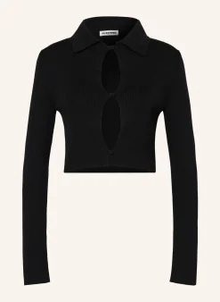 Cropped-Strickjacke