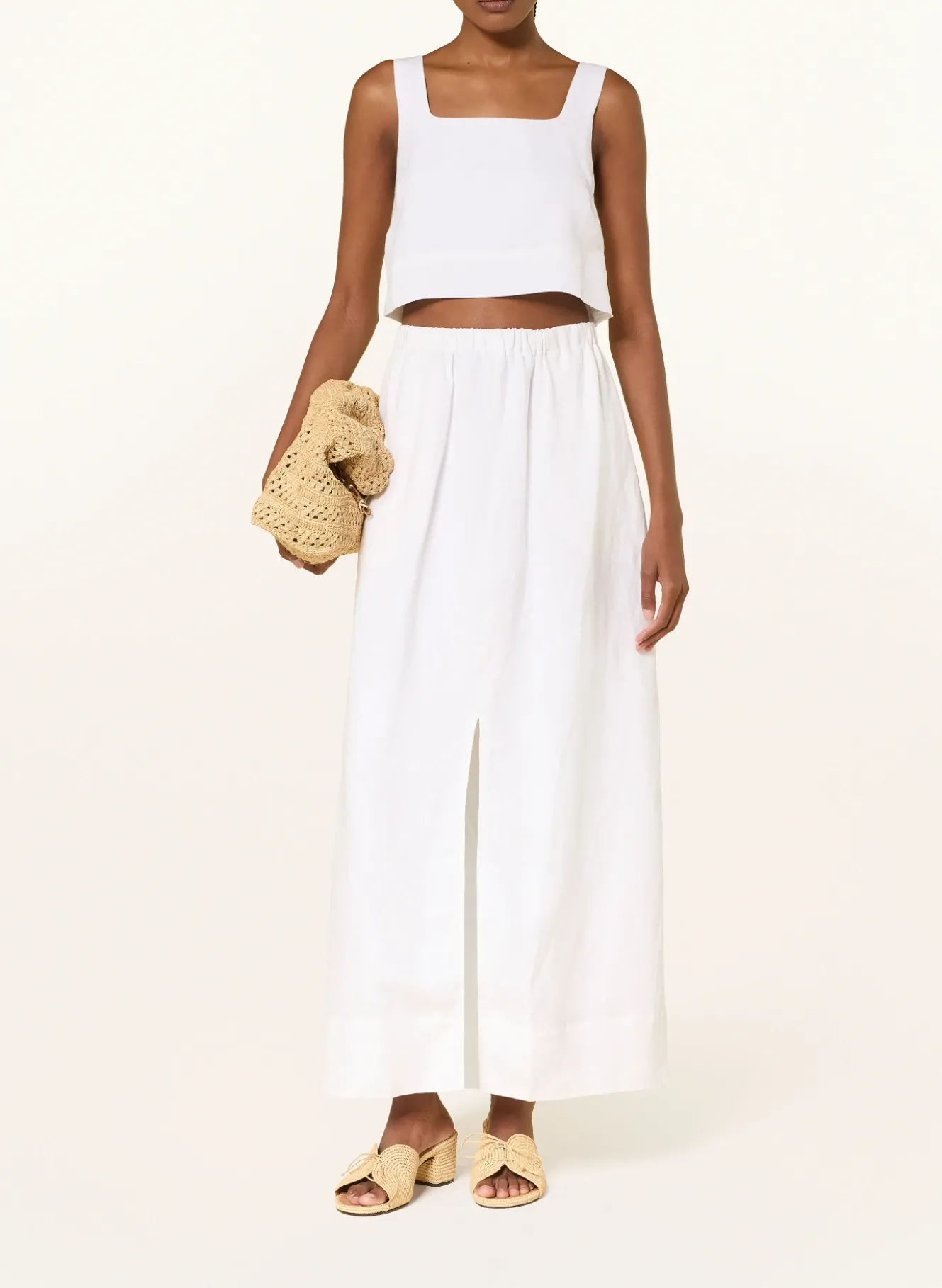 Cropped-Top ALEA mit Leinen