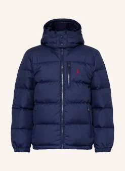 Daunenjacke mit abnehmbarer Kapuze